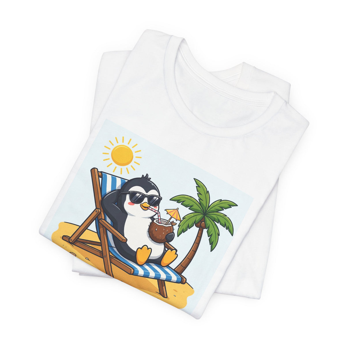 "Chillin' Like a Villain" Funny Penguin T-Shirt