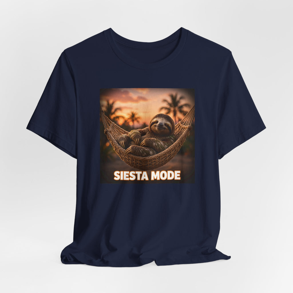 "Siesta Mode" Funny Sloth Hammock T-Shirt