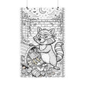 "Trash Panda Heist" Funny Coloring Poster