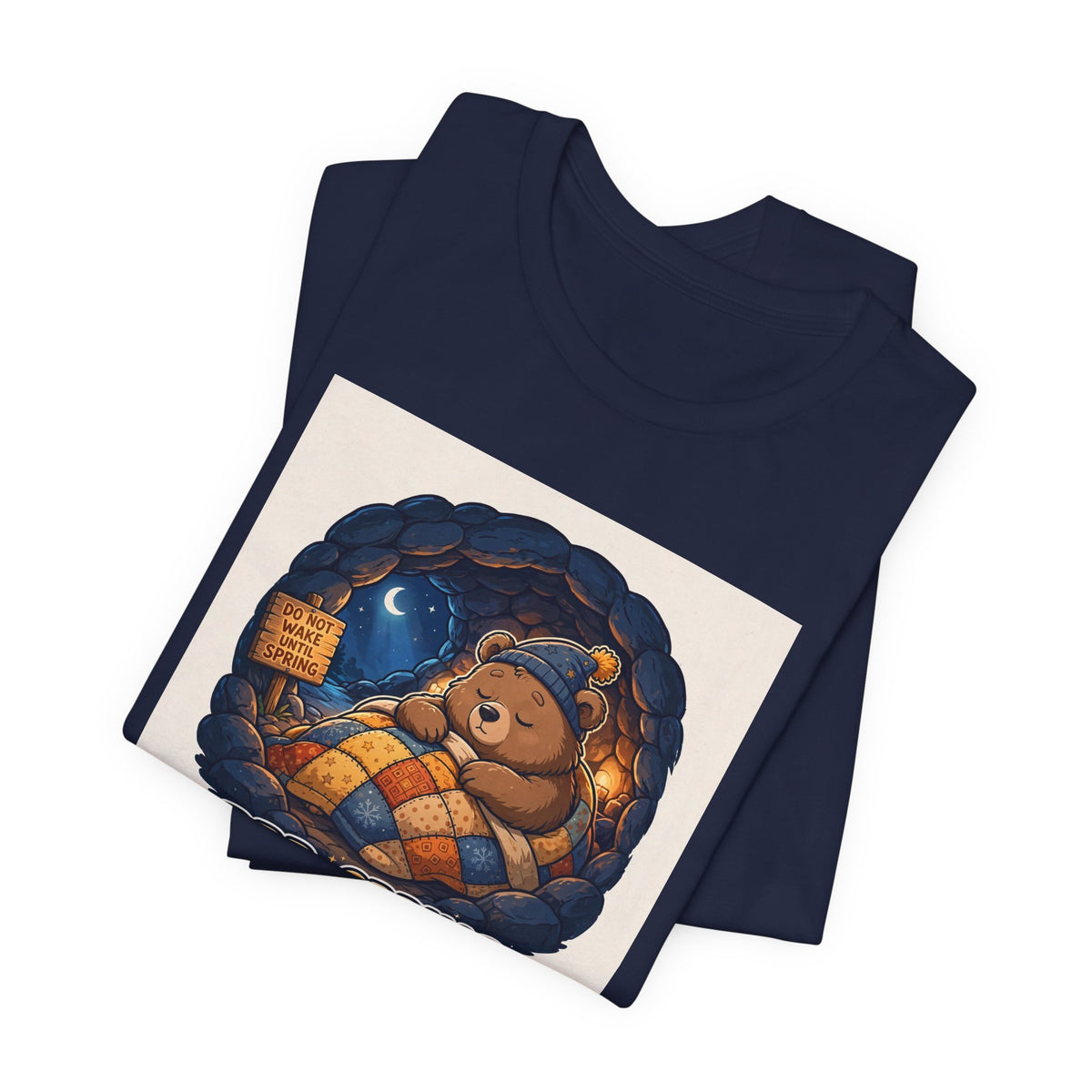"BRB: Spring" Funny Hibernating Bear T-Shirt