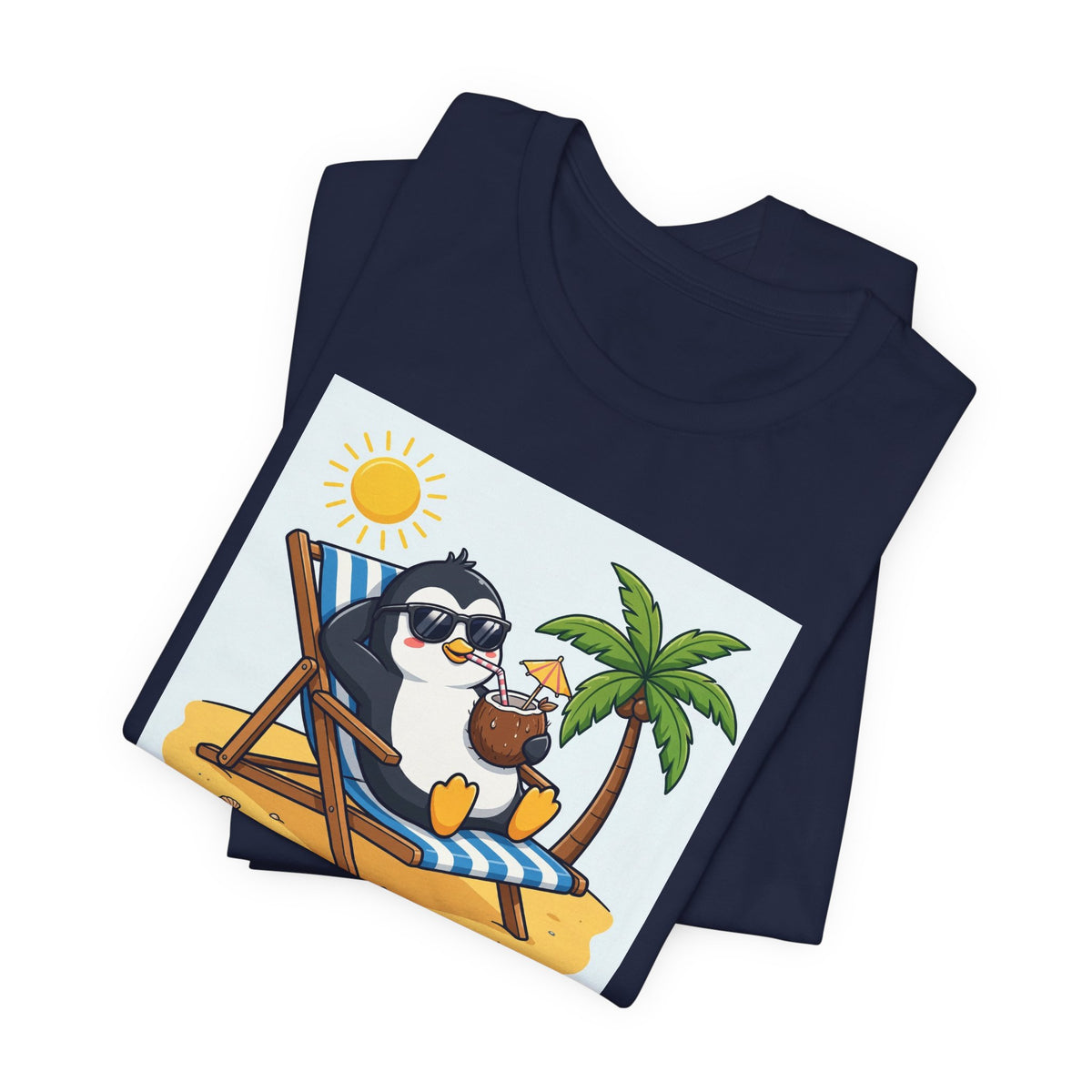 "Chillin' Like a Villain" Funny Penguin T-Shirt