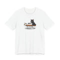 "If It Fits, I Knocks It Off" Funny Cat T-Shirt