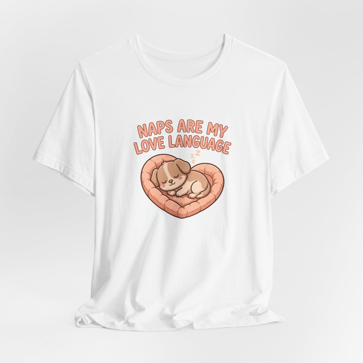"Naps Are My Love Language" Funny Dog T-Shirt