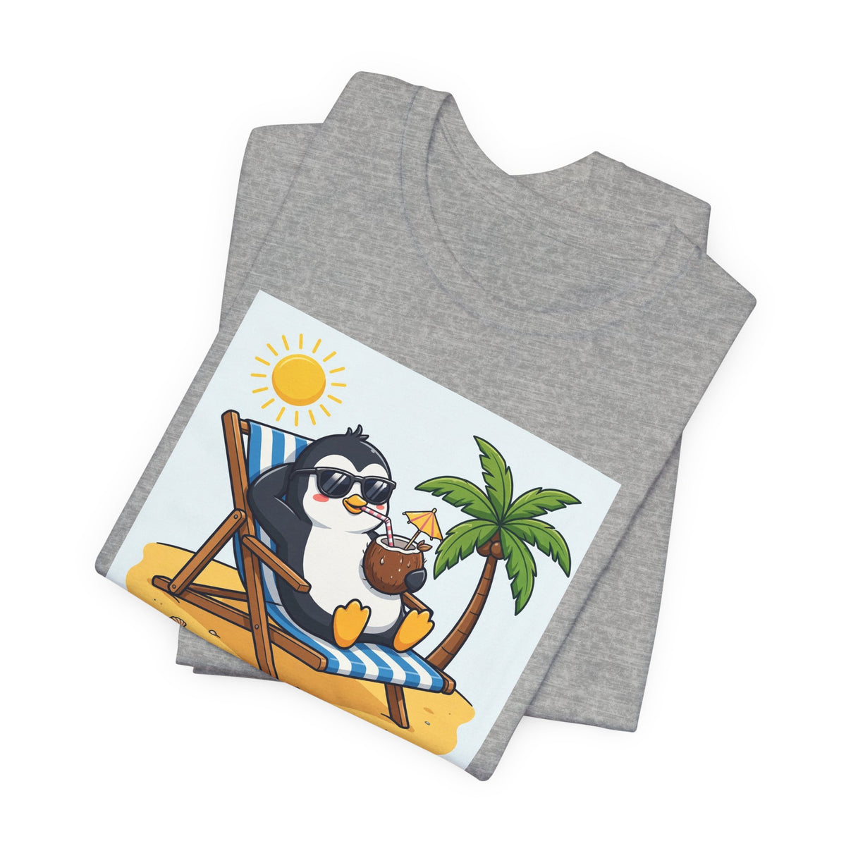 "Chillin' Like a Villain" Funny Penguin T-Shirt
