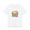 "Horizontal Is My Cardio" Funny Lazy Cat T-Shirt