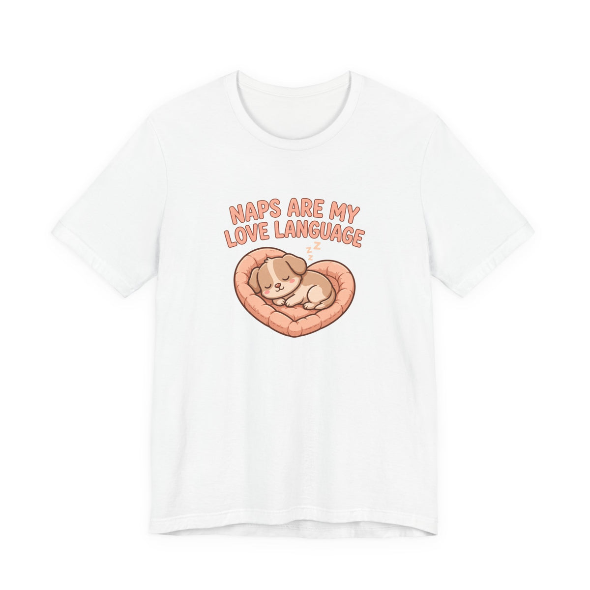 "Naps Are My Love Language" Funny Dog T-Shirt