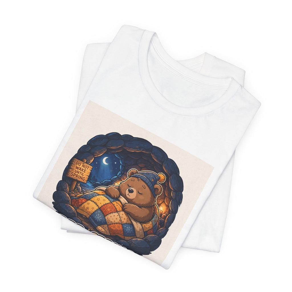 "BRB: Spring" Funny Hibernating Bear T-Shirt
