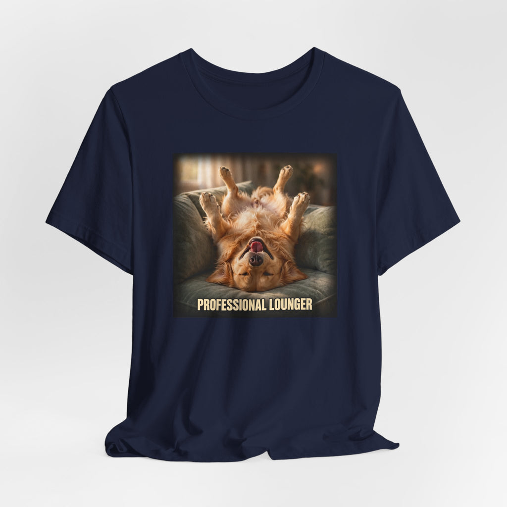 "Professional Lounger" Funny Dog T-Shirt