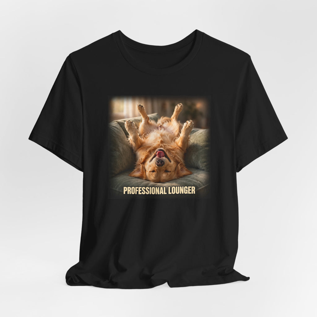 "Professional Lounger" Funny Dog T-Shirt