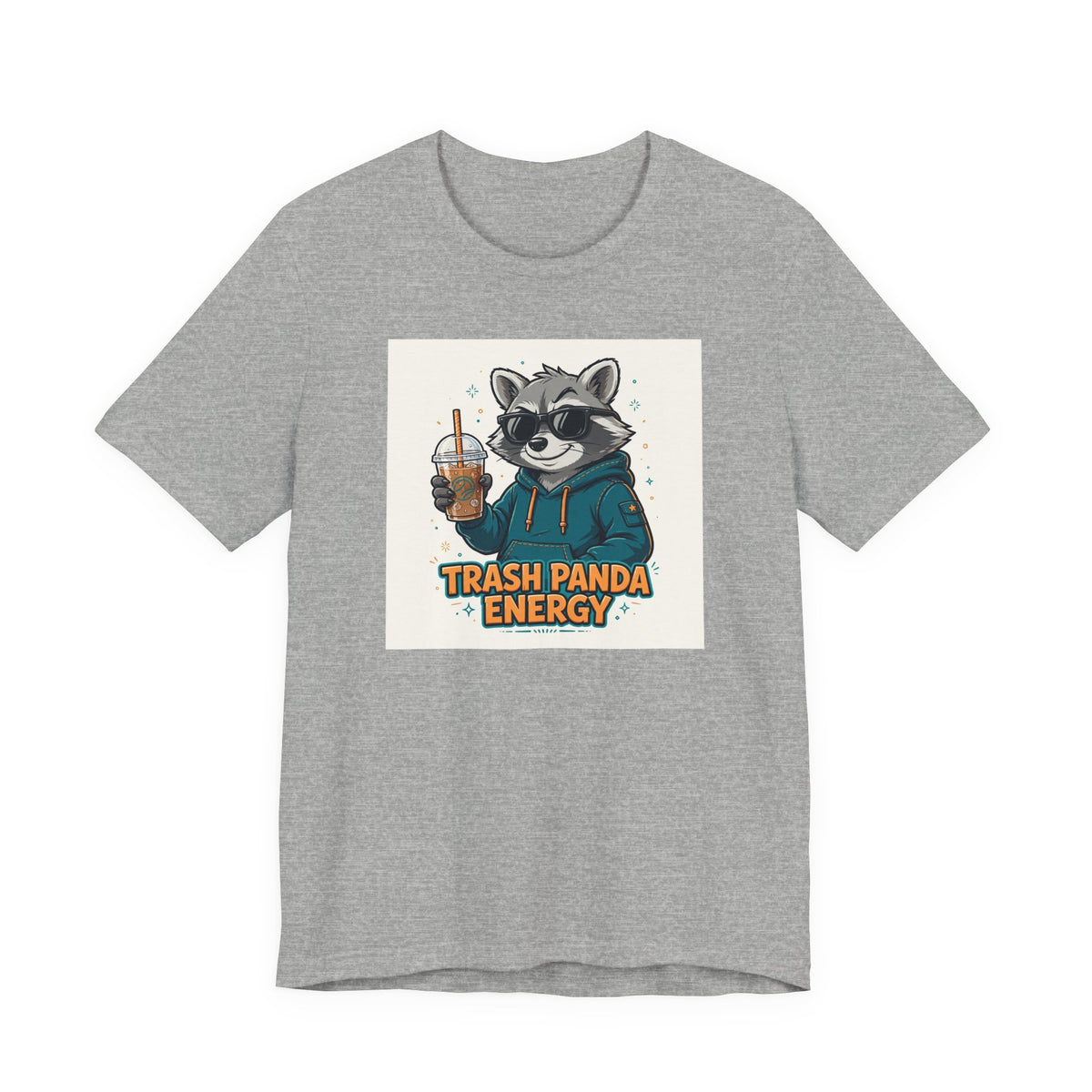 "Trash Panda Energy" Funny Raccoon Coffee T-Shirt
