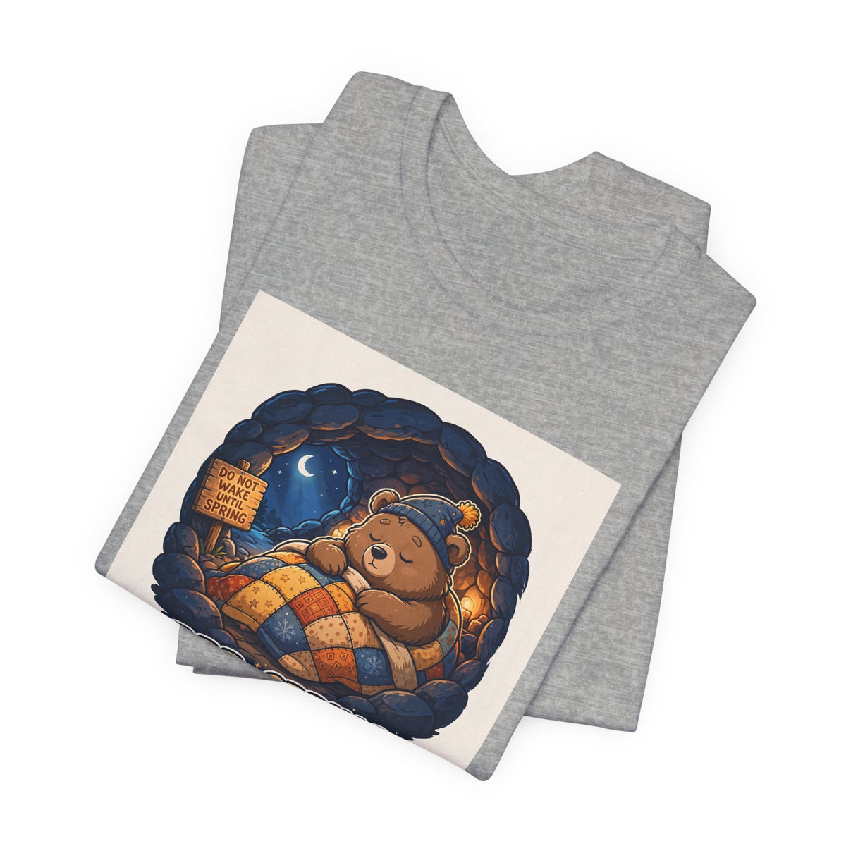 "BRB: Spring" Funny Hibernating Bear T-Shirt