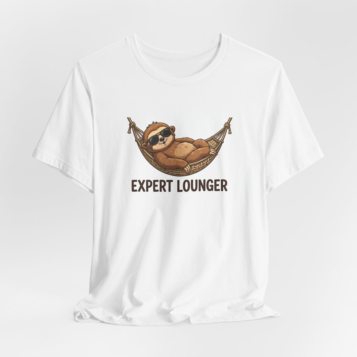 "Expert Lounger" Funny Sloth T-Shirt