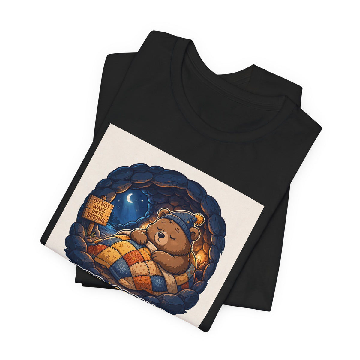 "BRB: Spring" Funny Hibernating Bear T-Shirt