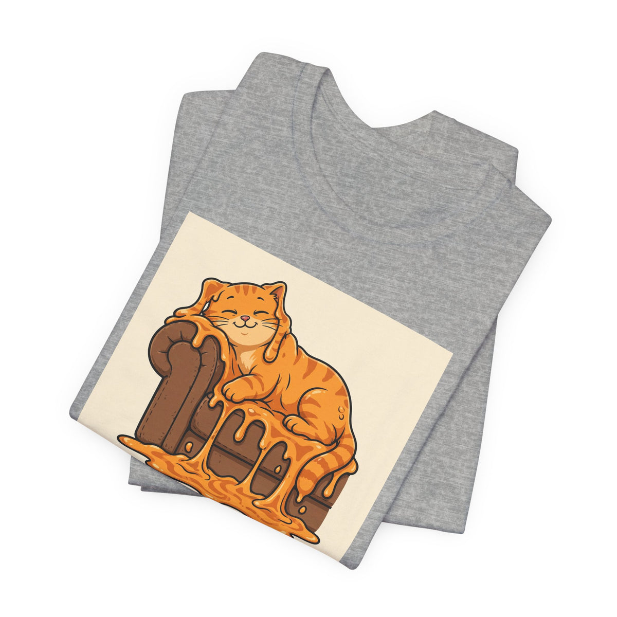 "Liquid State: Achieved" Funny Lazy Cat T-Shirt