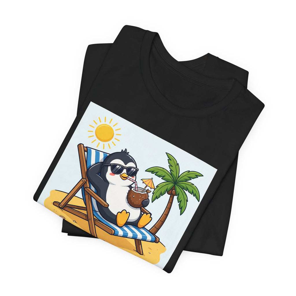 "Chillin' Like a Villain" Funny Penguin T-Shirt