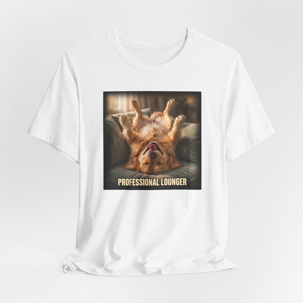 "Professional Lounger" Funny Dog T-Shirt